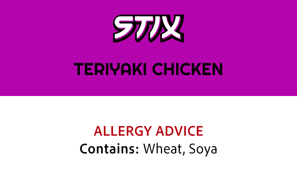 Teriyaki Chicken Allergens